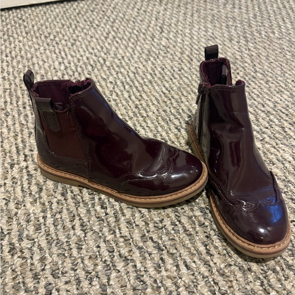 Zara Other - Kids Burgundy Ankle Boots